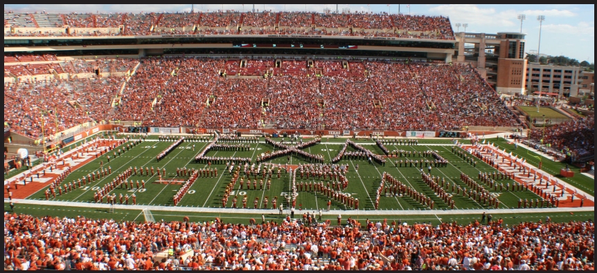 Historic Longhorn Alumni Band photo from The Blast newsletter